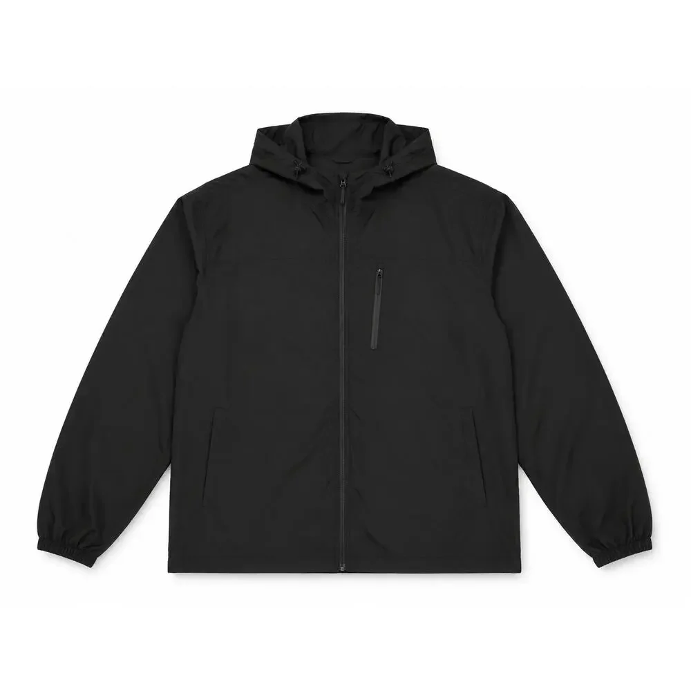 All In Motion Men’s XXXL Black Full-Zip Hooded Jacket Light Weight NWT